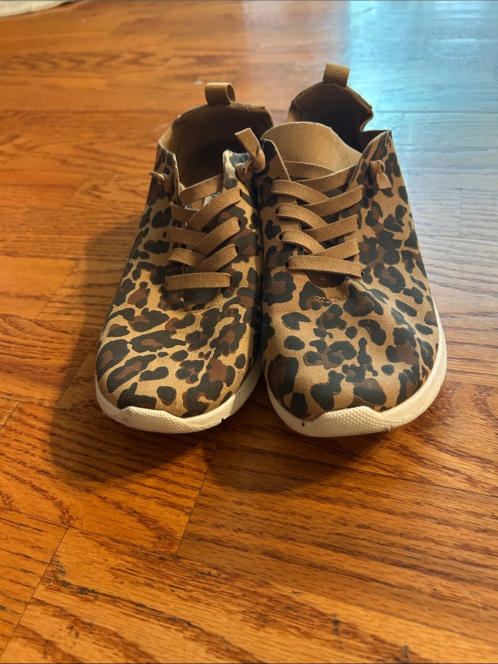 Not Rated Leopard Print Sneakers - Brown and Black